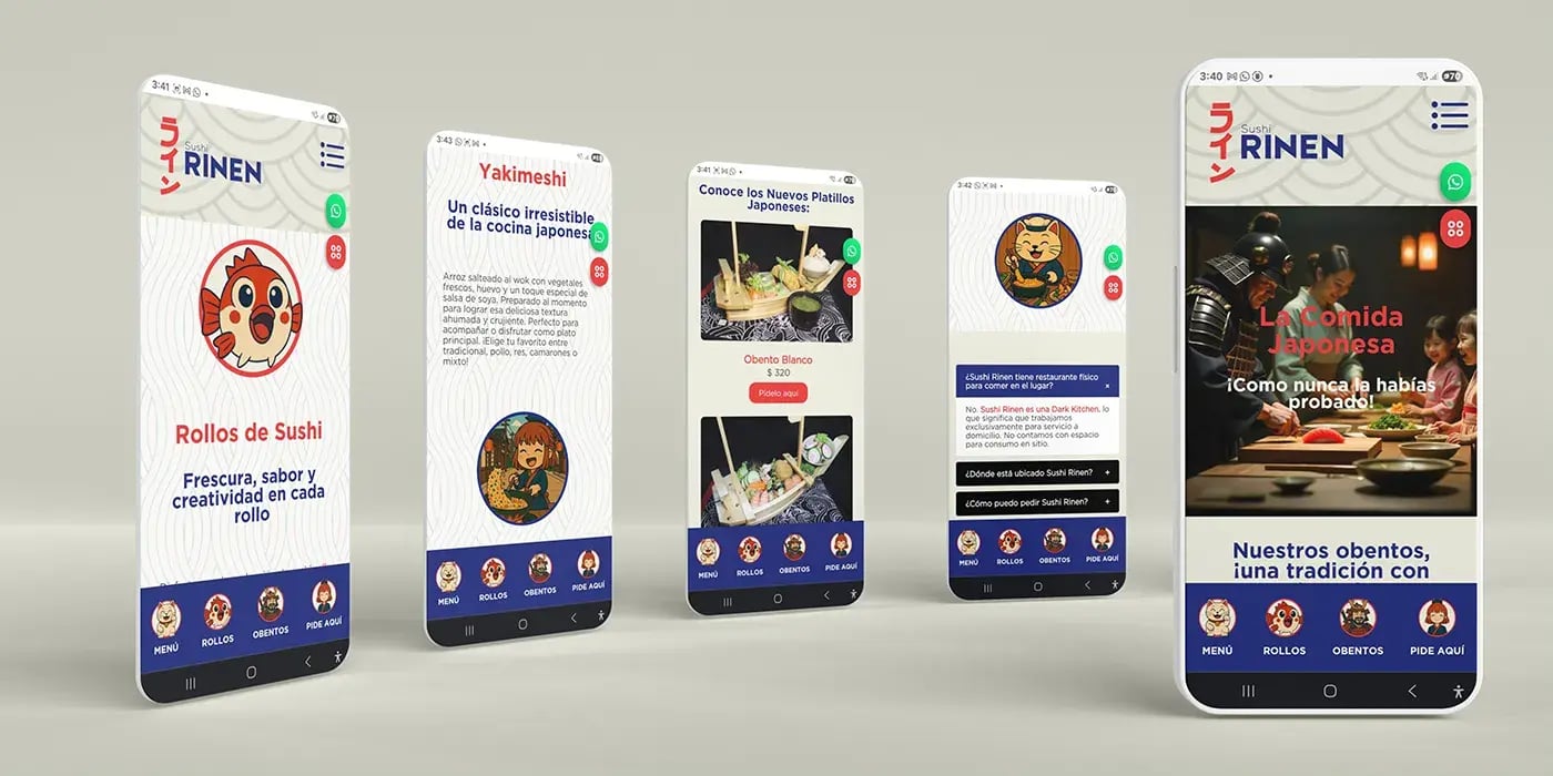 Sushi Rinen Web Responsivo