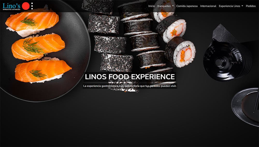 Linos Banquetes Japoneses Sitio Web