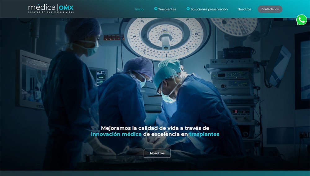 Medica OMX sitio web